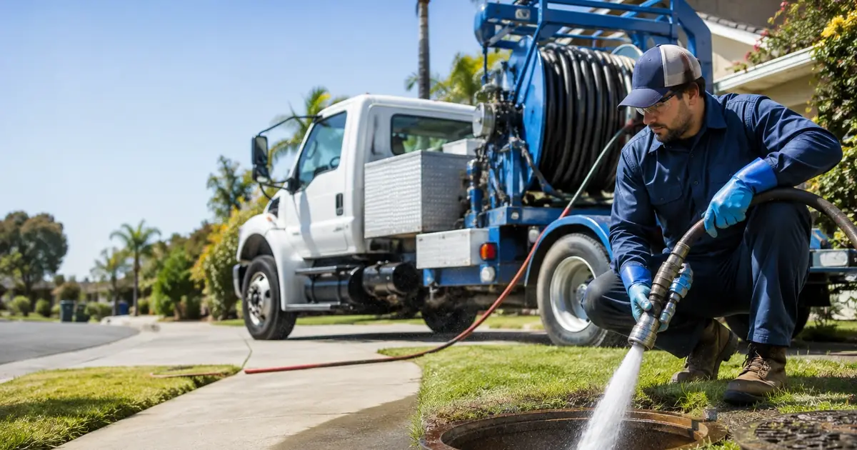 Hydro jet sewer cleaning Auberry