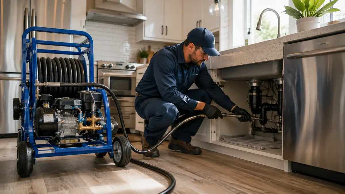 Kitchen Drain Hydro Jetting in Auberry