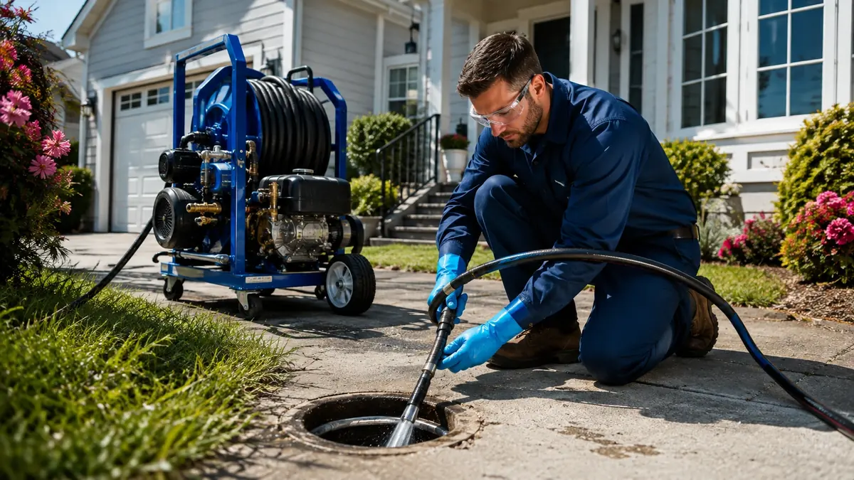 Residential Hydro Jet Drain Cleaning in Auberry