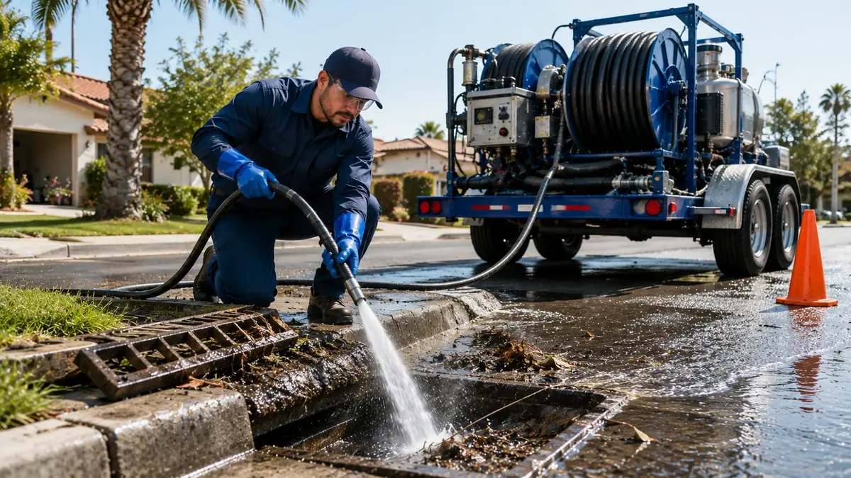 Storm Drain Hydro Jet Cleaning in Auberry